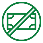 Competitive and Transparent Charges Icon